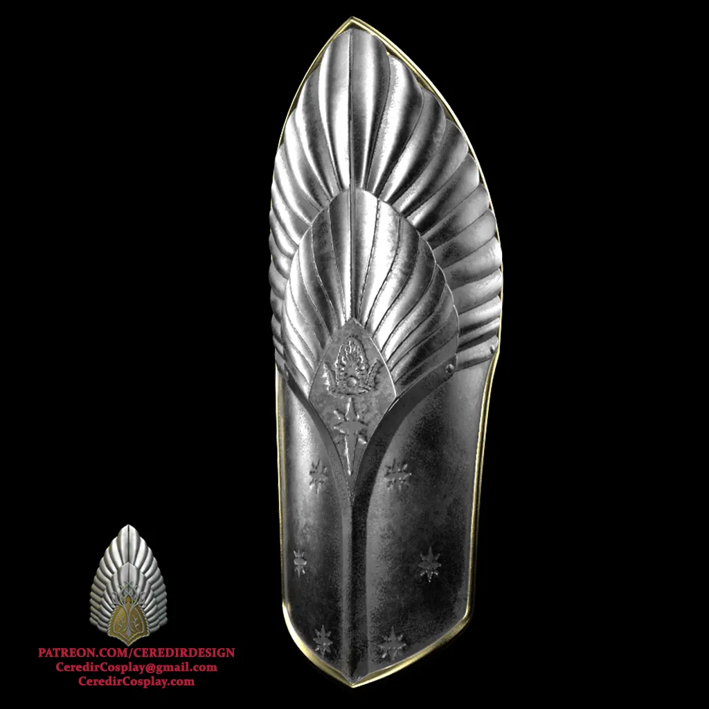 Aragorn King Ellessar Shin Armor lord of the rings 3D DL