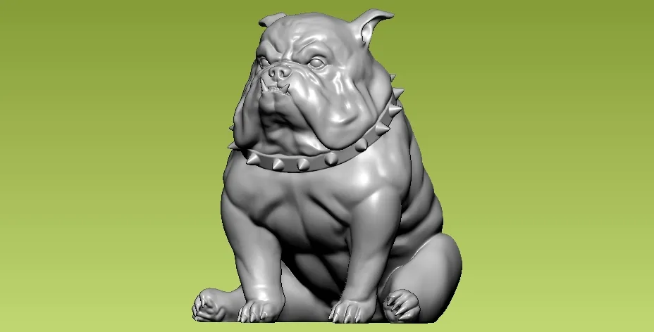 Pit Bull - 3D STL files can print Bully models or sculpt sta