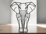 Elephant Line Art - Desktop Line Art-0