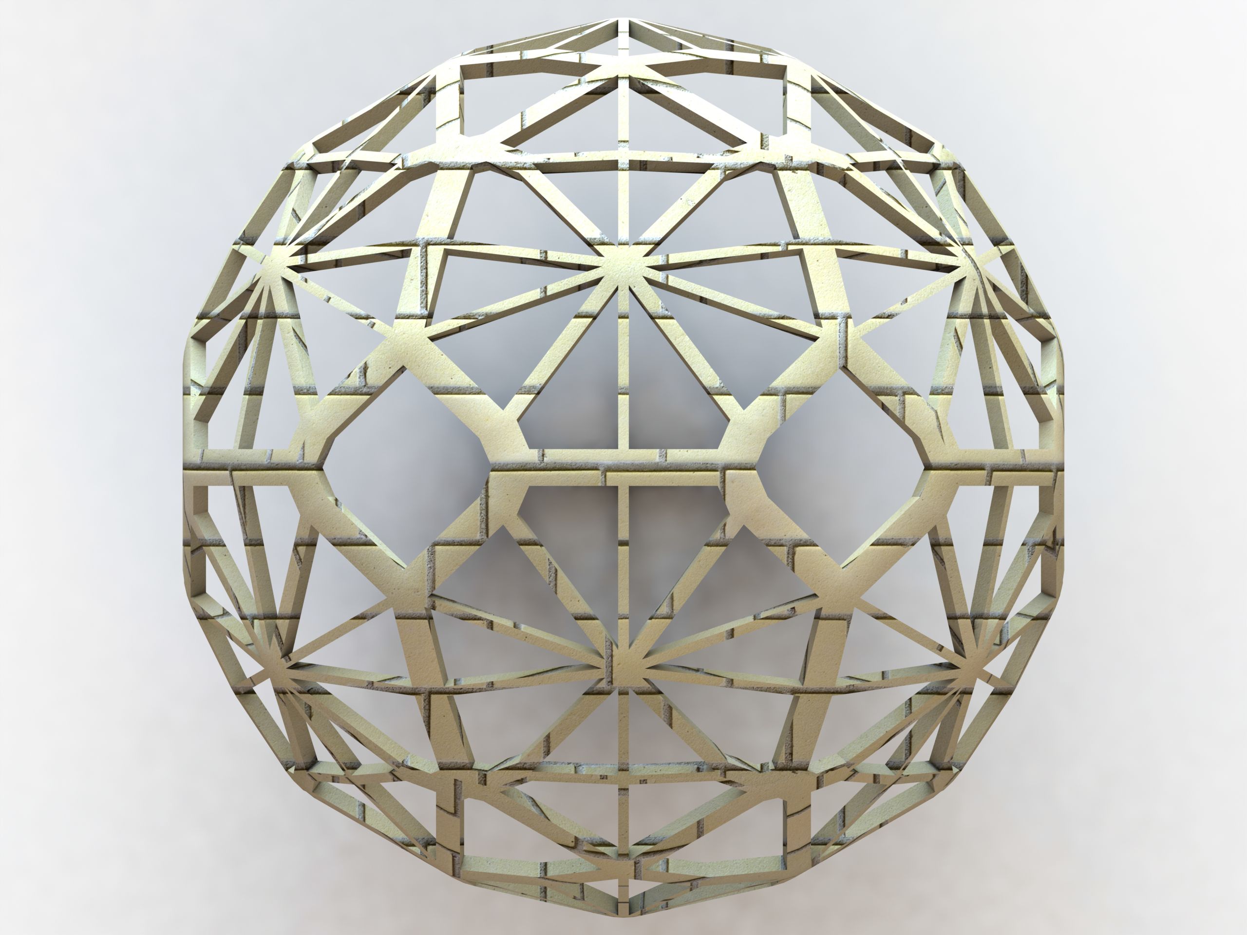 Wireframe Shape Geometric Faceted Sphere | 3D models download ...