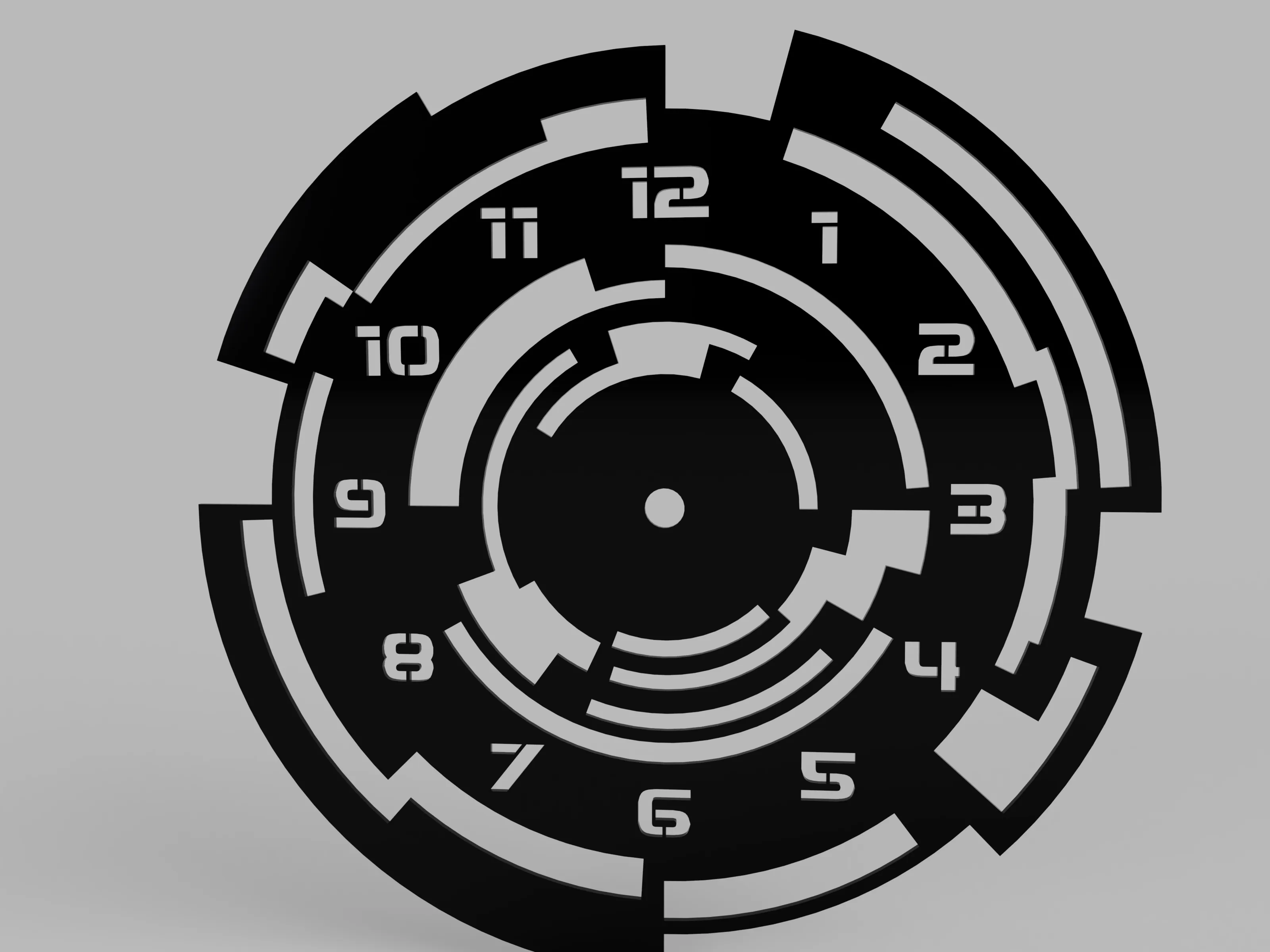 sci-fi wall clock design