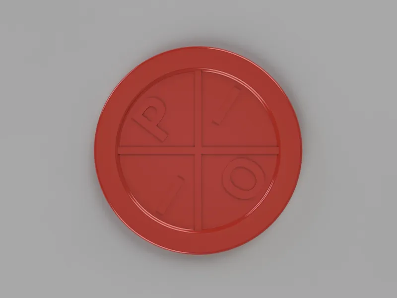 Air Hockey disc with name of the local church oratory