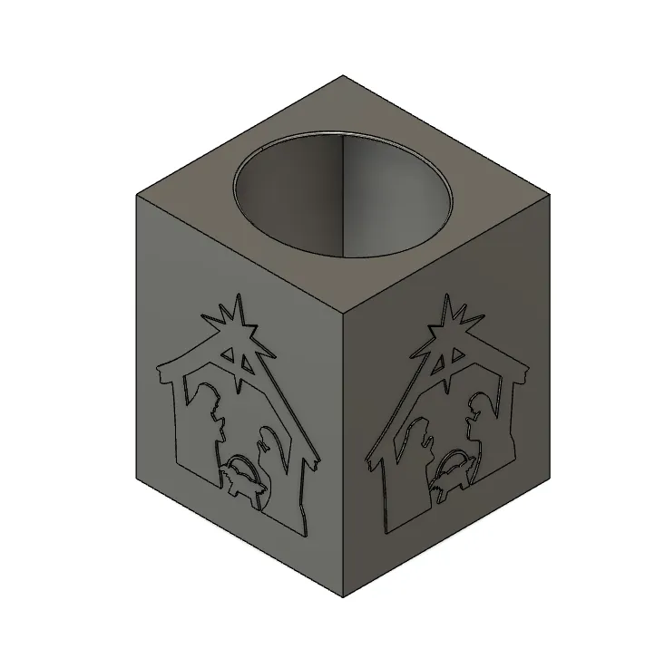 Nativity Small Tissue Box Cover