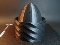 Self Watering Draining Low Poly Spiral Twist Planter Pot-7