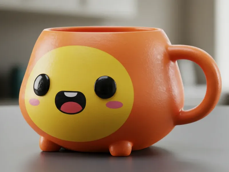 Giggle Grip Mug: The 3D Printed Cup of Cheer