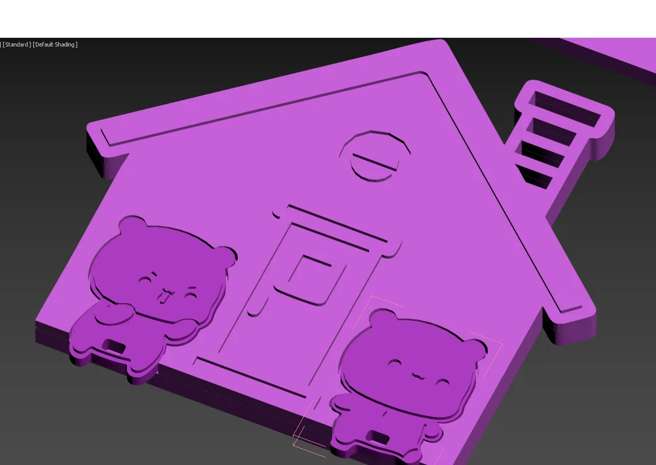 Couple keychain and wall holder - Bubu and Dudu