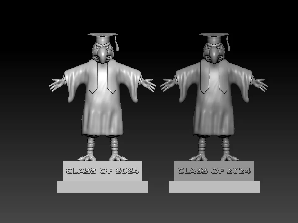 MASCOTA DE ABSOLVIRE UNIVERSITATEA DIN LOUISVILLE - 3D PRINT