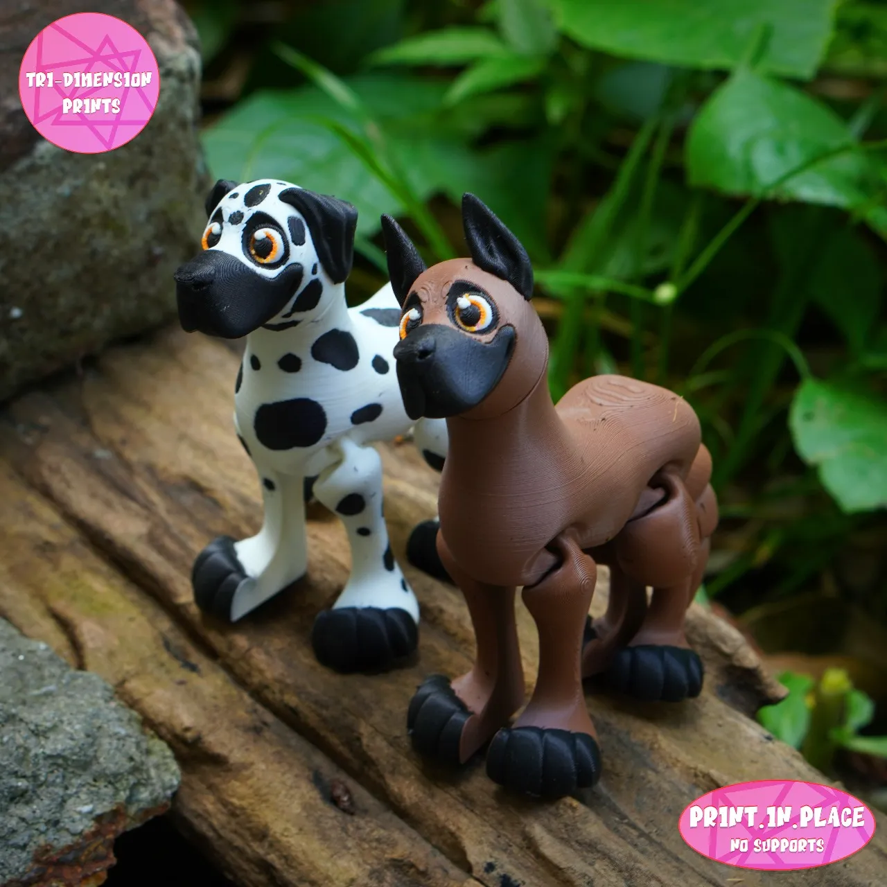 PRINT IN PLACE CUTE FLEXI GREAT DANE DOG