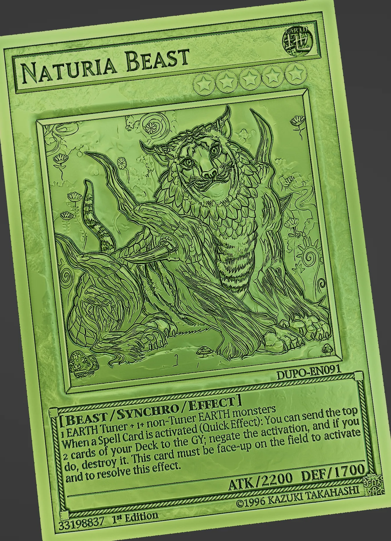 yugioh 5ds world championship 2011 deck recipes Naturia Beast [DT02-EN032] Ultra Rare