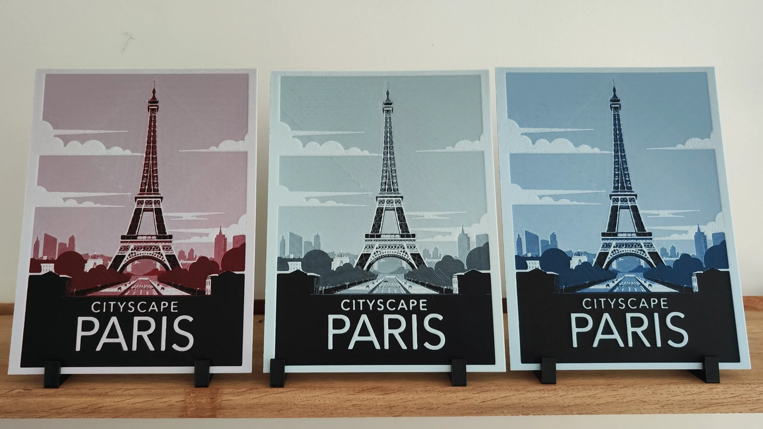 Paris travel poster - hueforge