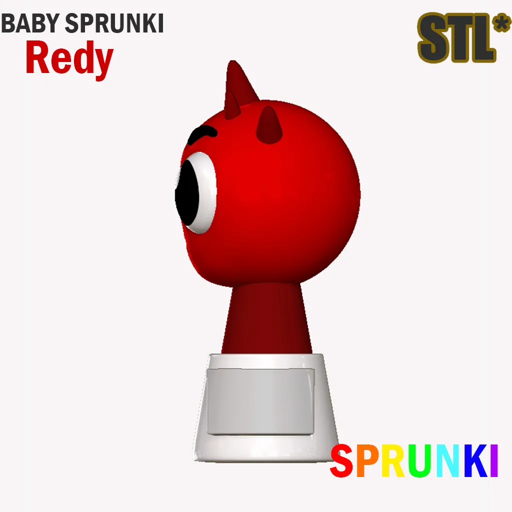 Sprunki Incredibox Baby Raddy Sprunki STL 3D Character Fanar