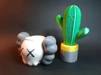KAWS PLANTER WITH CACTUS (DIVIDED BY COLOURS)-2
