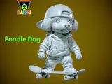 Cartoon Poodle Dog Model Urban vibes-1
