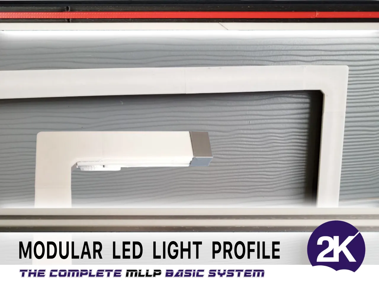 The Modular LED Light Profile, MLLP 19 for LED light strips