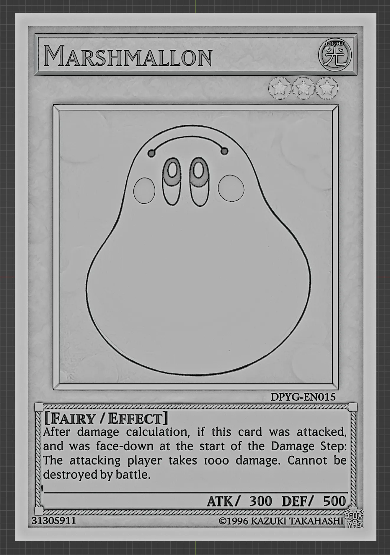 yugioh card marshmallon Yu-Gi-Oh!! - (YuGiOh TCG Card) 2007 Premium Pack 1 Supplied in a window box with a display stand. Free Other STL Download -
