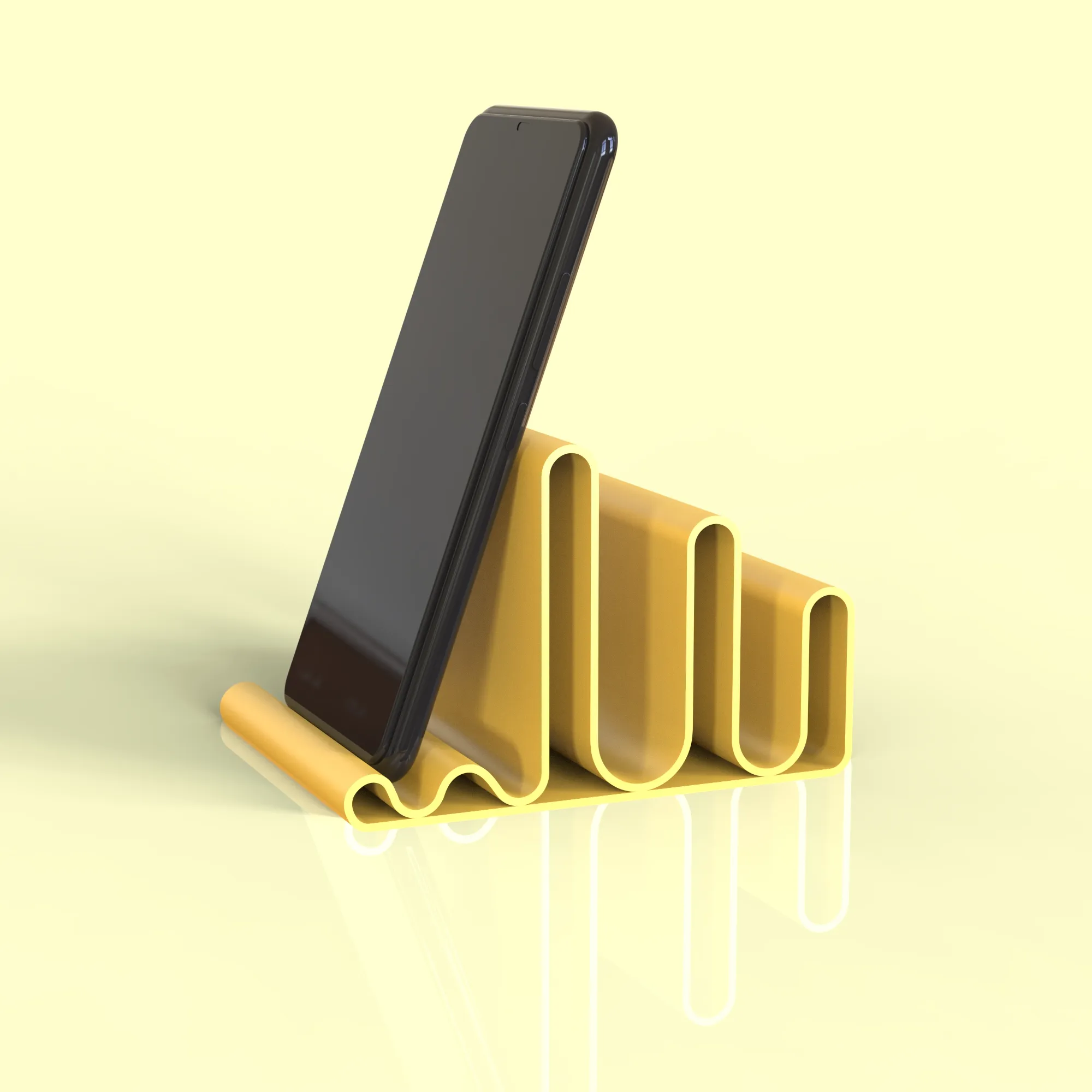 Phone Holder & Desk Organizer, Minimalist Stand, Multi-Slot