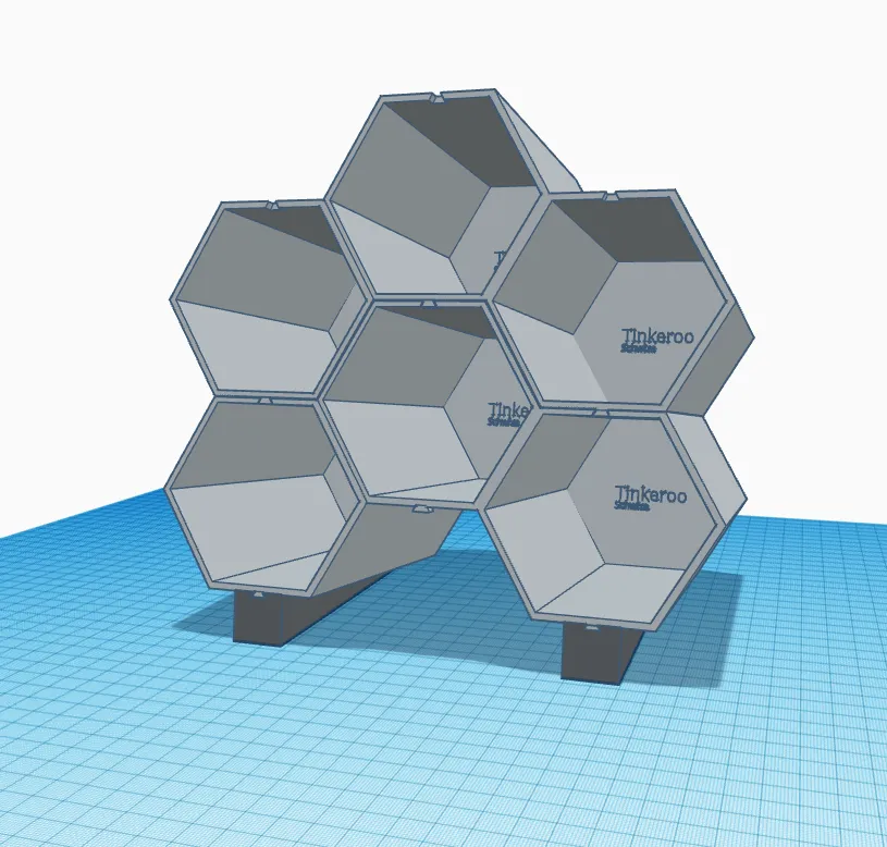 Honeycomb Pen Holder Version 1 (Stackable)