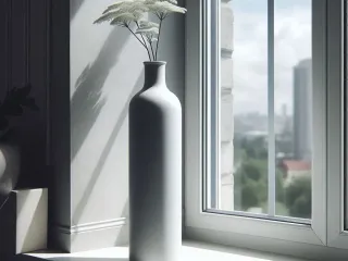 Minimalist Design tube vase "bottle neck"