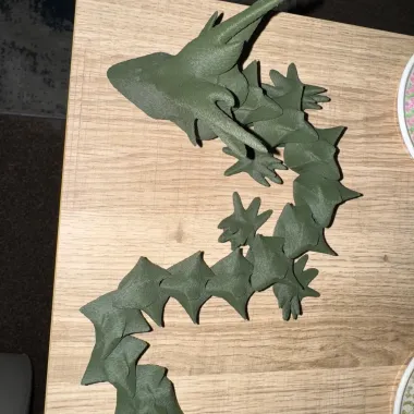 'HORNY DRAGON' - PRINT-IN-PLACE, ARTICULATED DRAGON-1