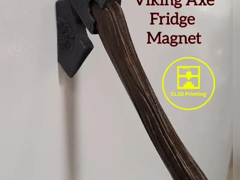 Viking Axe Fridge Magnet