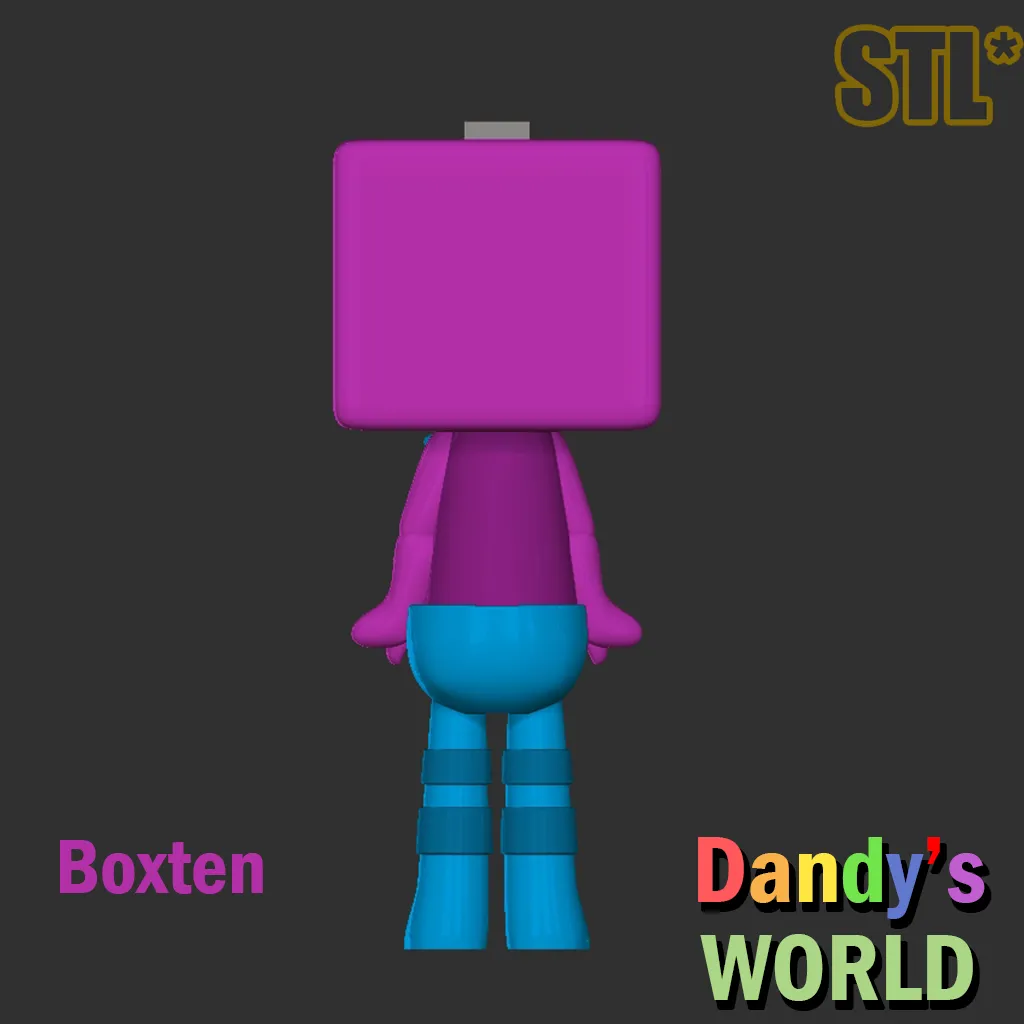 Dandy's World Boxten STL 3D Character Fanart