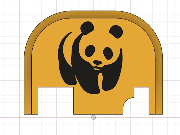 engraved WFF panda backplate