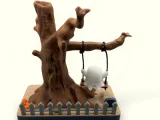 ghost, swing, tree, Halloween, scary, decor, haunting, tea l-2
