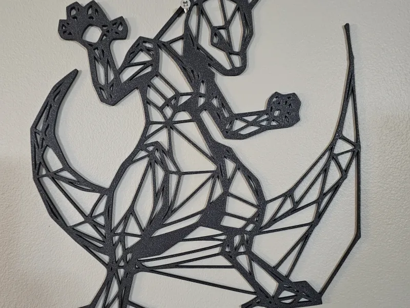 Mewtwo - Colgante de pared geométrico