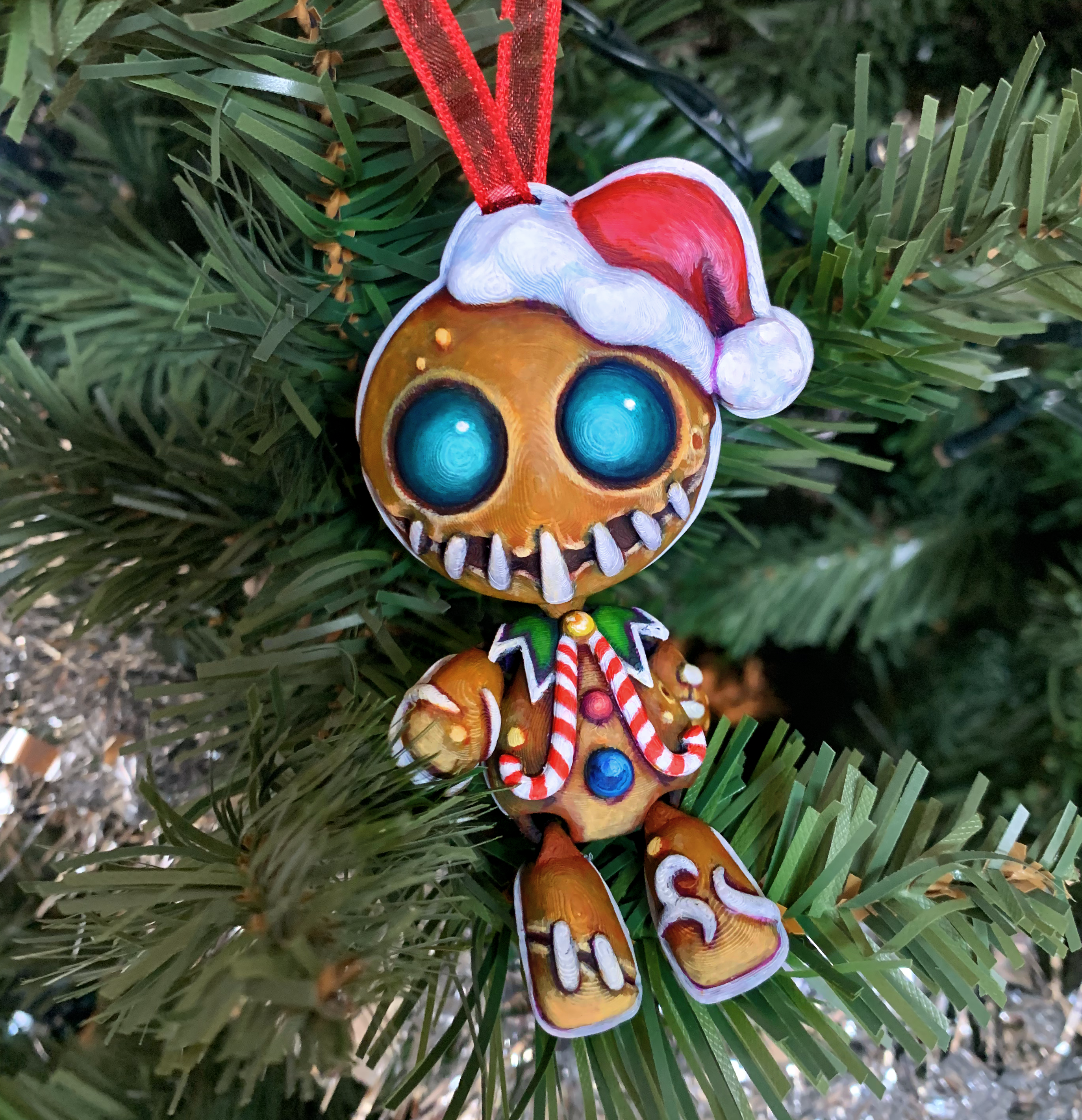 🍪ARTICULATED XMAS GINGERBREAD MAN - CHRISTMAS TREE ORNAMENT