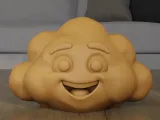 Happy Smiling Cloud 3D Model STL for Desk Decor-4