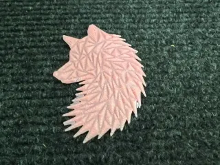 Geometric Wolf (fox) head wall art
