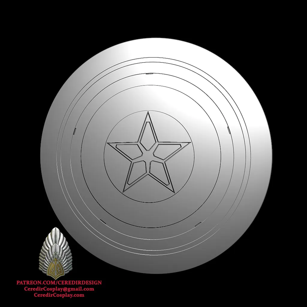 Captain America Brave New World Shield 3D DIGITAL DOWNLOAD