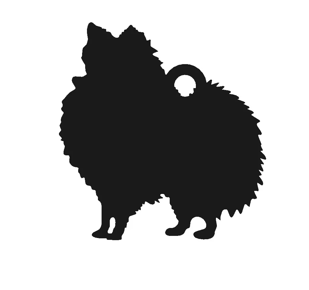 Pomeranian keychain