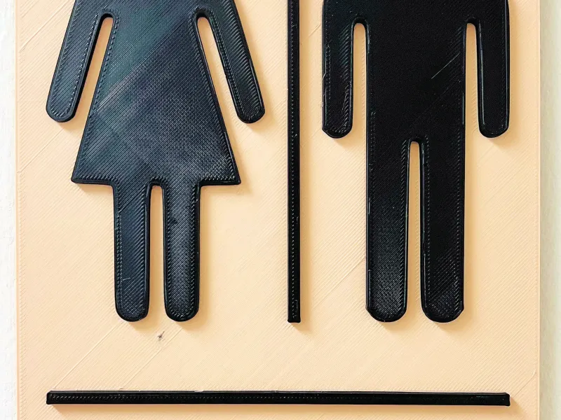 Unisex Bathroom Sign - Revised