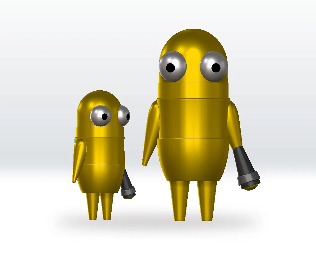 Repo Yellow STL file 3D Model Character Fanart