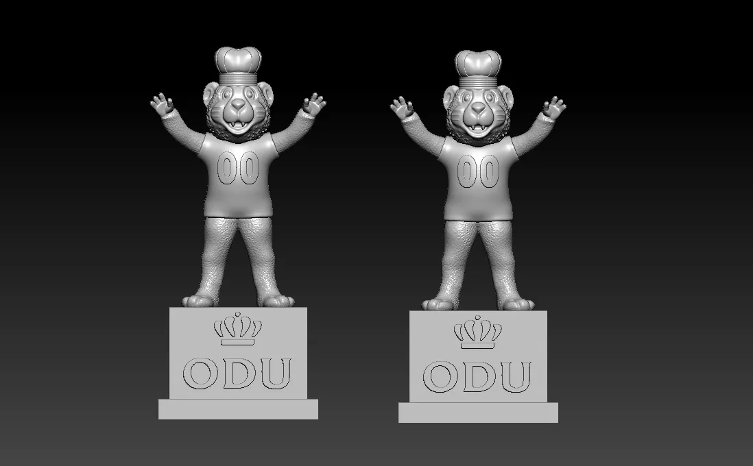 NCAA - Big Blue mascot - Old Dominion University - 3d print