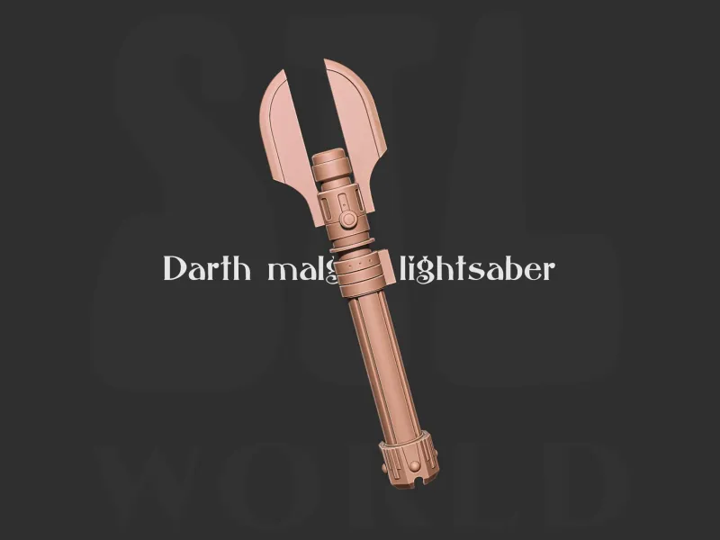 Darth malgus lightsaber 3d print model