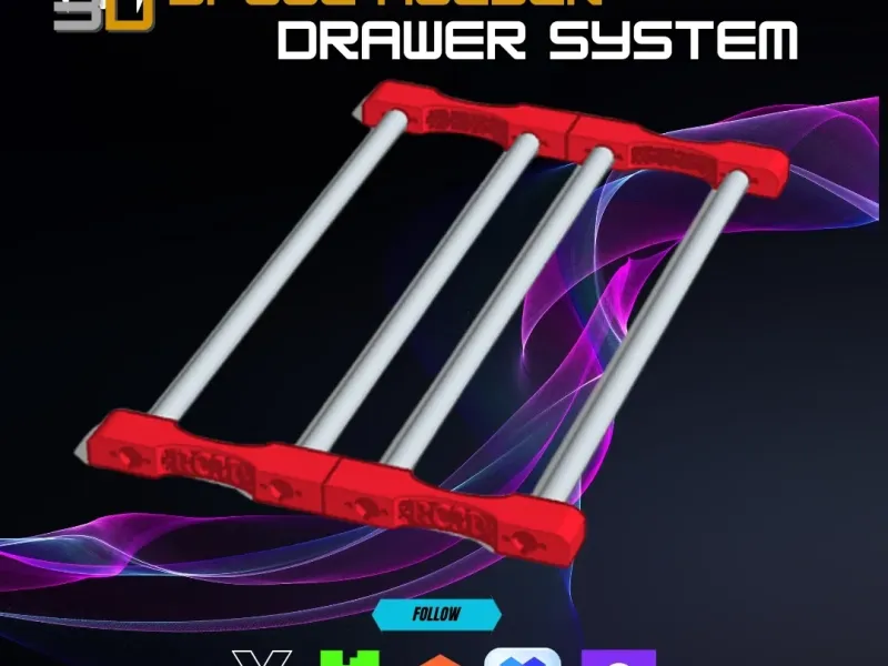 RC3D Drawer Storage Spool Holder System