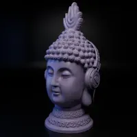 BUDDHA WITH HEADPHONES -INCLUDES THE BUDDHA WITHOUT HEADPHON-0