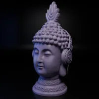 BUDDHA WITH HEADPHONES -INCLUDES THE BUDDHA WITHOUT HEADPHON-0
