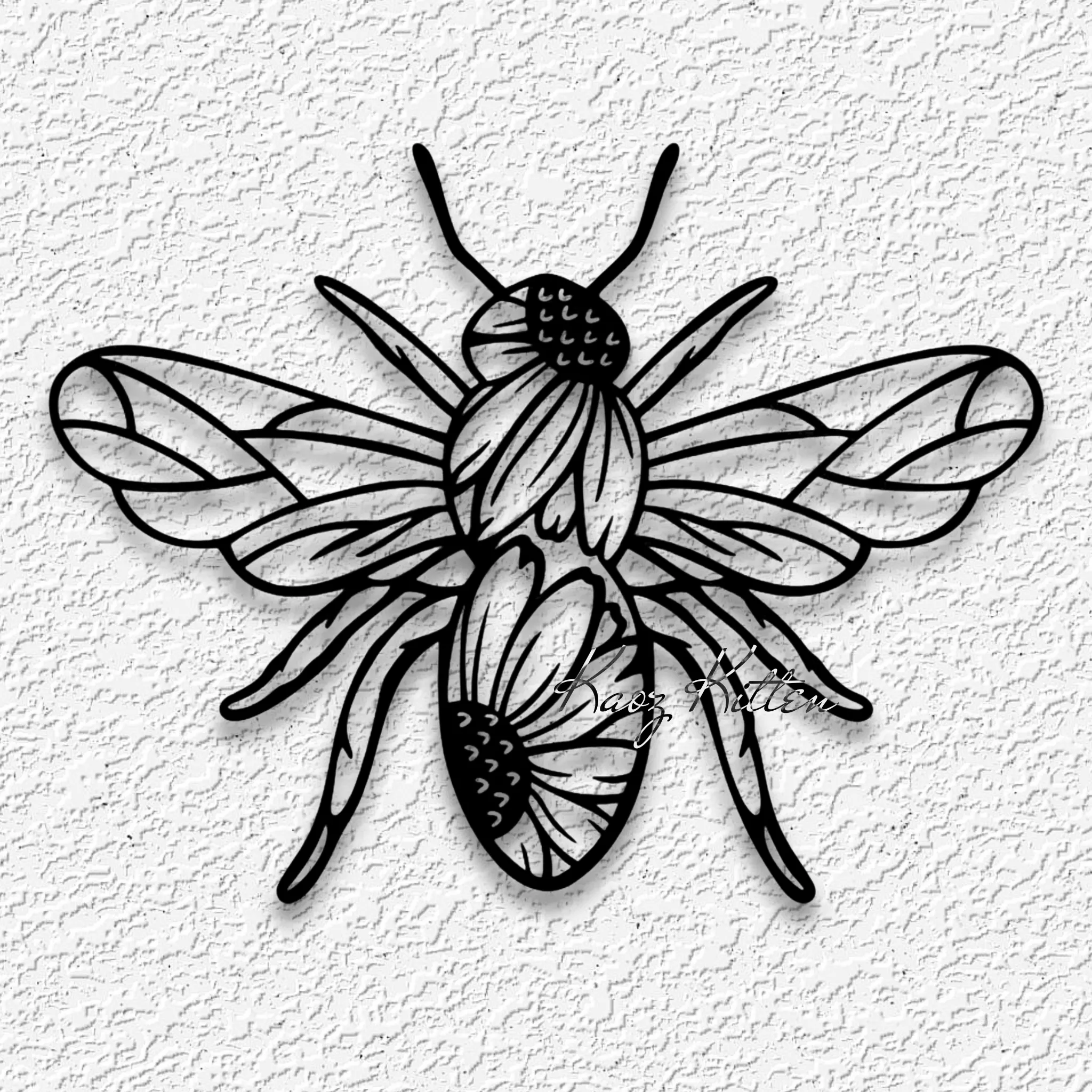 honey bee sunflower wall art honeybee home decor