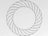 Rodin Coil TORUS .STL 136mm. x 24mm. Diameter with Base-5