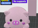 knitted pig squishmallow - 3MF - STL-4