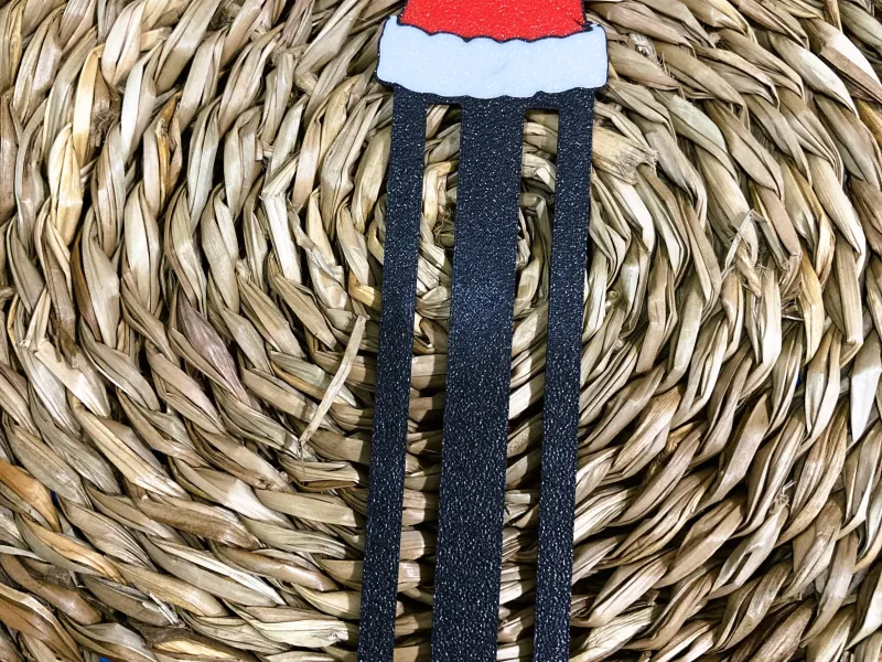 Santa cap bookmark / Sombrero Santa bookmark