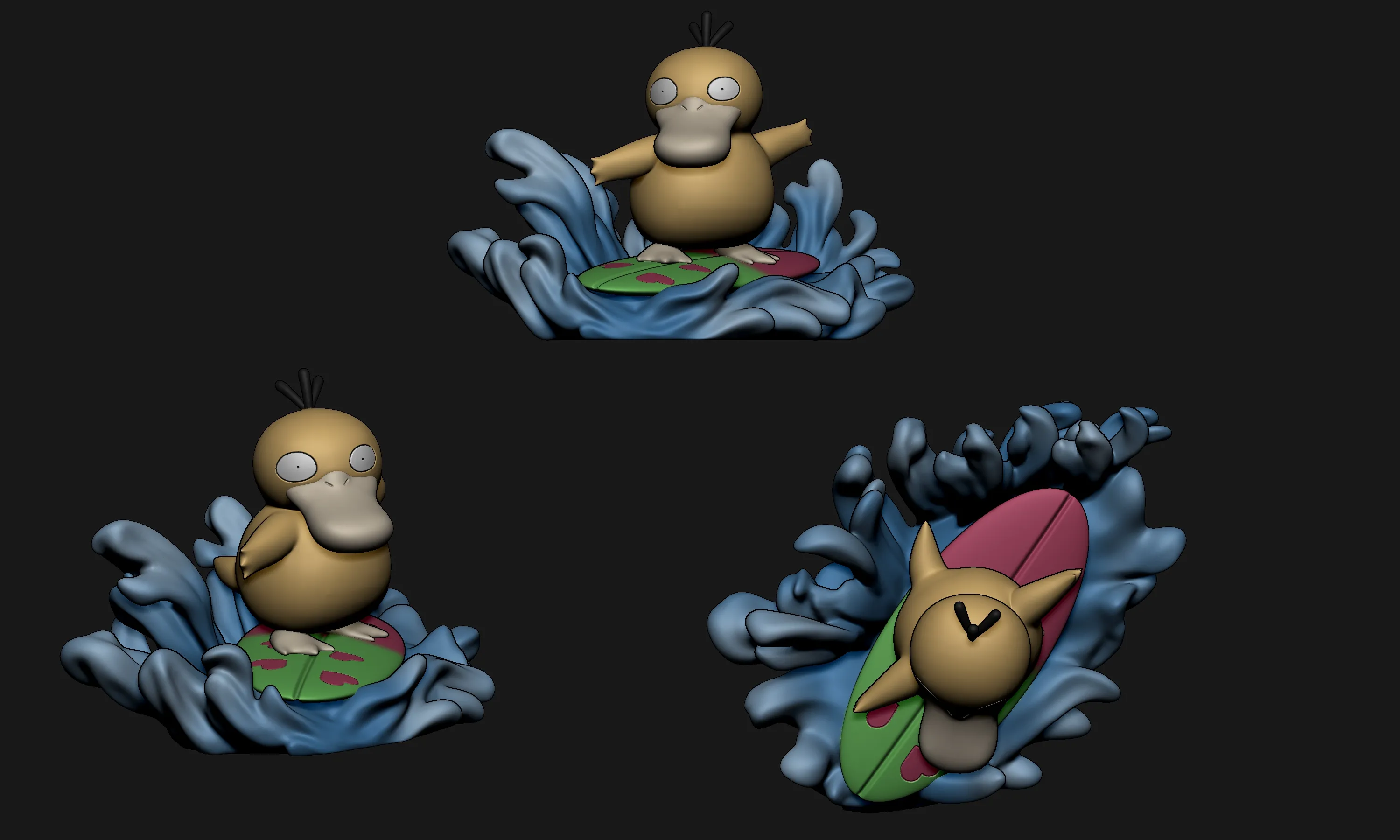 Pokemon - Surfing Psyduck