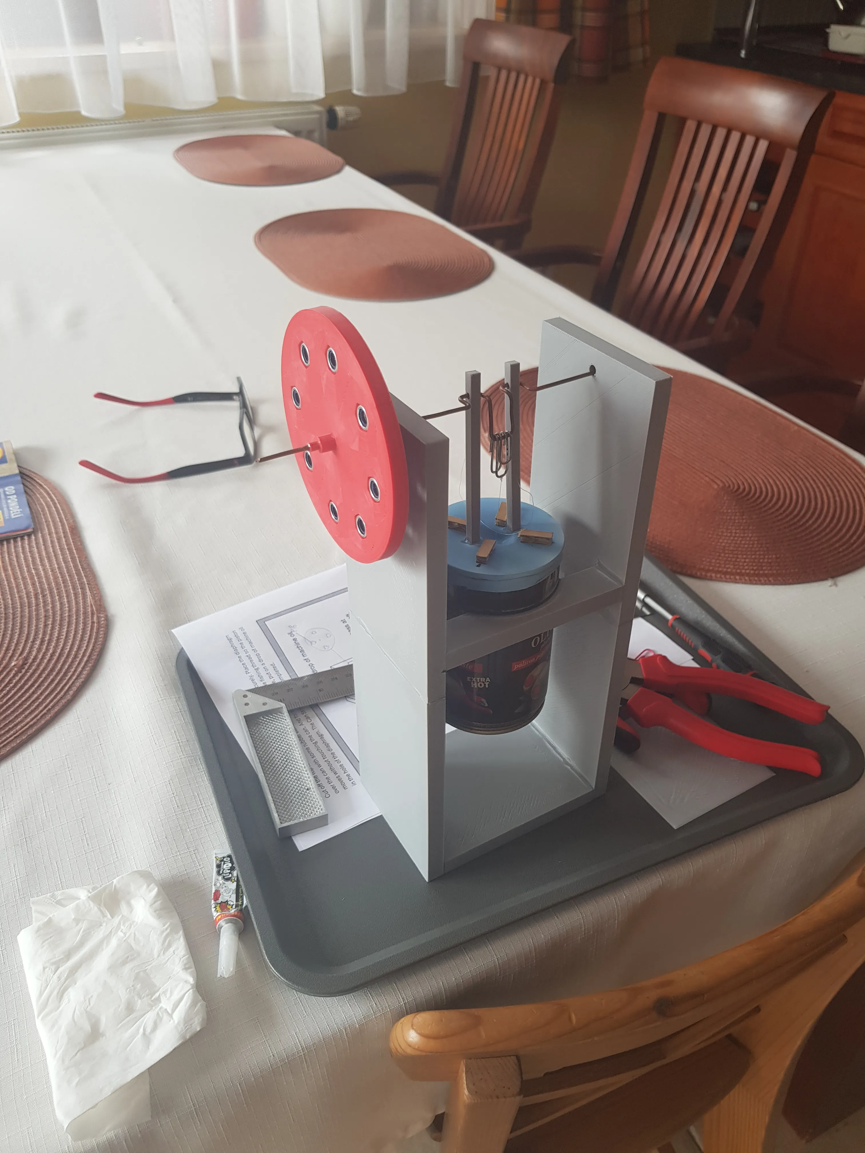Model of Stirling engine