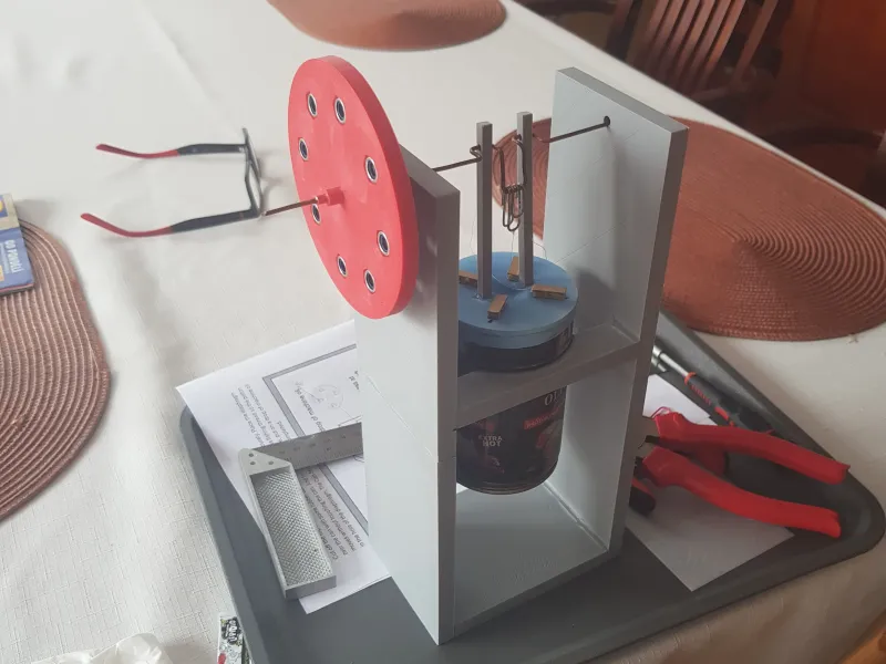 Modell eines Stirlingmotors