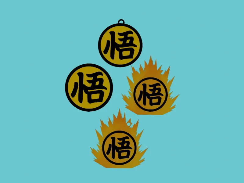 Kanji Goku Keychain