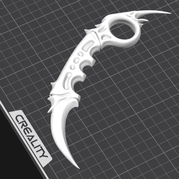 Daga Ritual Colmillo de Hueso STL/3MF – Cuchillo Fantasía-6
