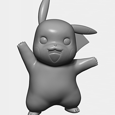 FDM & Resin Printer Test-Pikachu